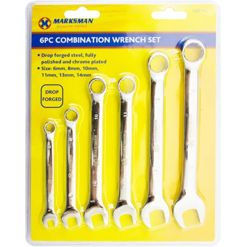 Marksman Combination Wrench Set 6pc
