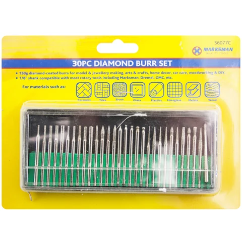Marksman Diamond Burr Set 30pc