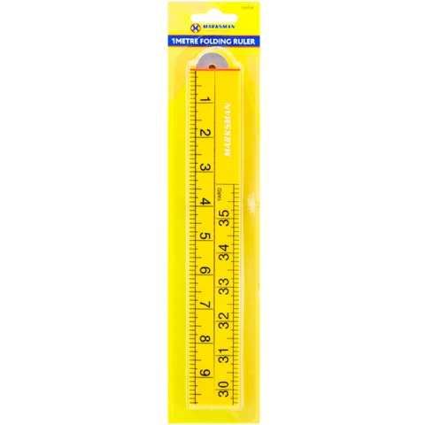 Marksman Folding Ruler 1m