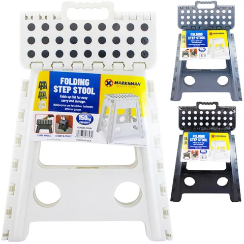Marksman Folding Step Stool 150kg Assorted Colours