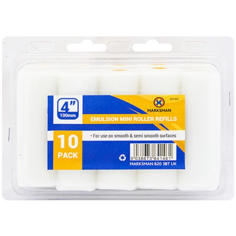 Marksman Gloss Mini Roller Refills 4" 10 Pack