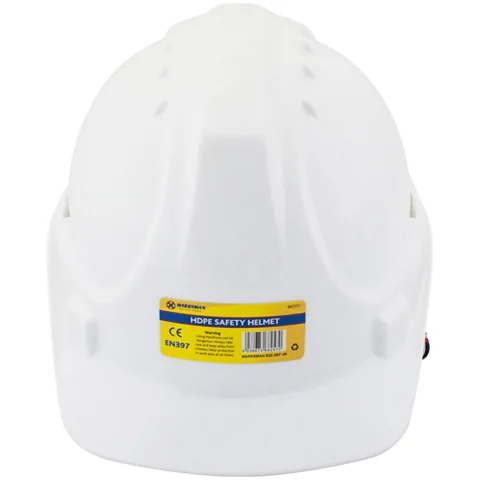 Marksman Hdpe White Safety Helmet