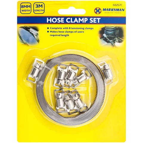 Marksman Hose Clamp Set 8mm X 3m