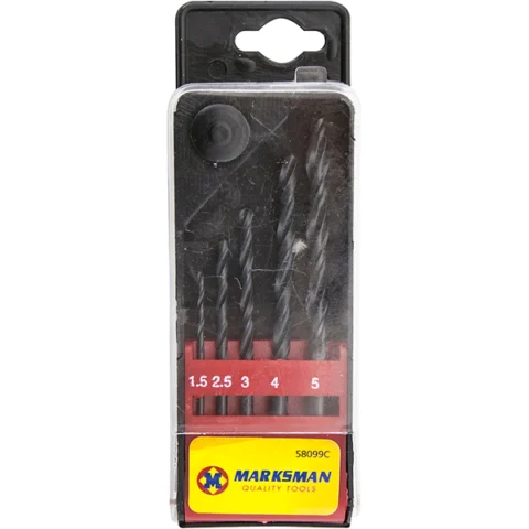 Marksman Hss Twist Drill Bit Set 5pc