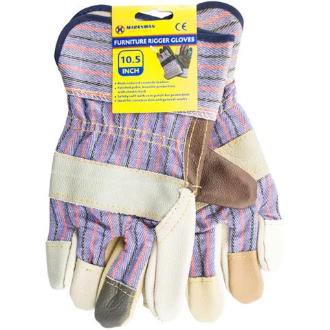 Marksman Leather Furniture Rigger Multicoloured Gloves 10.5"