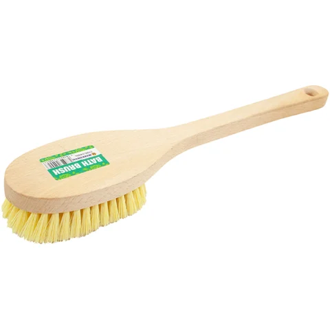 Marksman Long Wood Handle Bath Brush