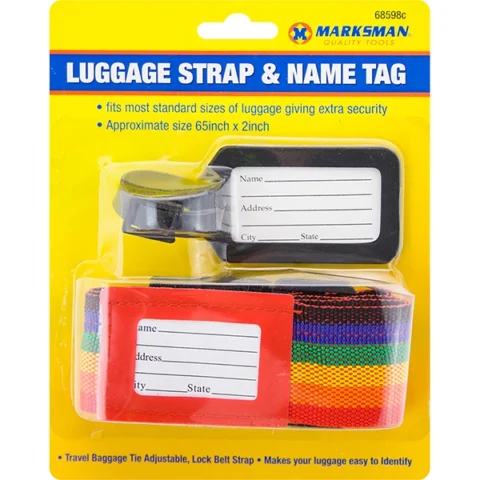Marksman Luggage Strap & Name Tag 65" X 2"