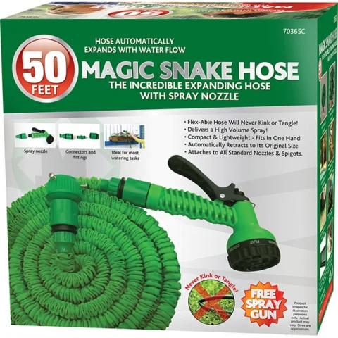Marksman Magic Snake Expandable Garden Hose Pipe 50Ft