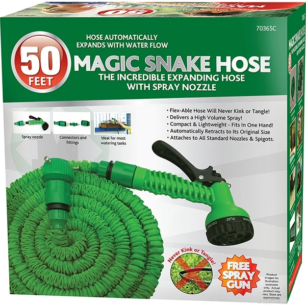 Marksman Magic Snake Expandable Garden Hose Pipe 50Ft