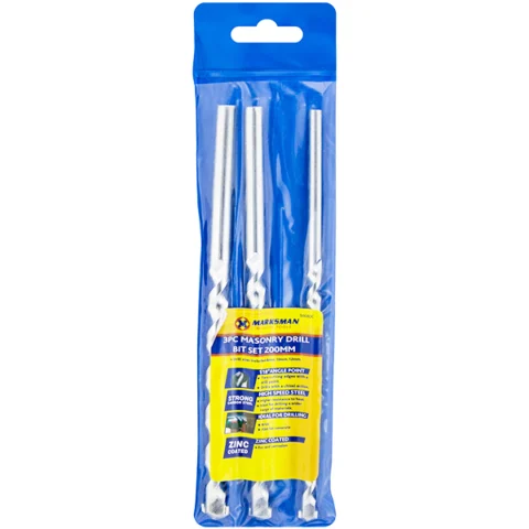 Marksman Masonry Drill Bit Set 200mm 3pc