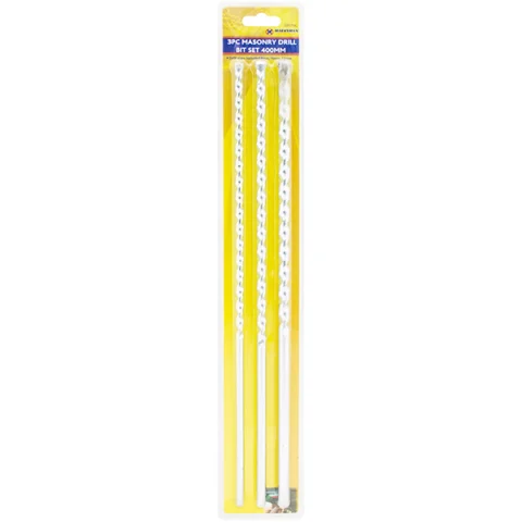 Marksman Masonry Drill Bit Set 40cm 3pc