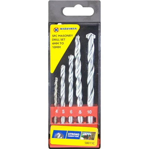 Marksman Masonry Drill Bit Set 5pc