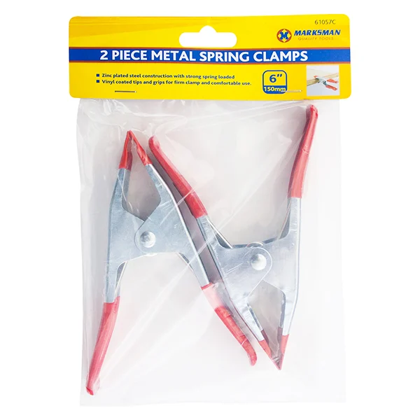 Marksman Metal Spring Clamps Set 6" 2pc