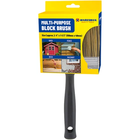 Marksman Multi-Purpose Block Paint Brush 4" X 1-1/2"