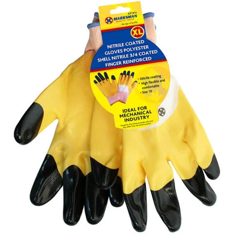 Marksman Nitrile-Coated Polyester Shell Reinforced Work Gloves Xl