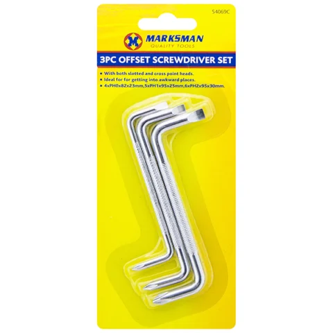 Marksman Offset Screwdriver Set 3pc