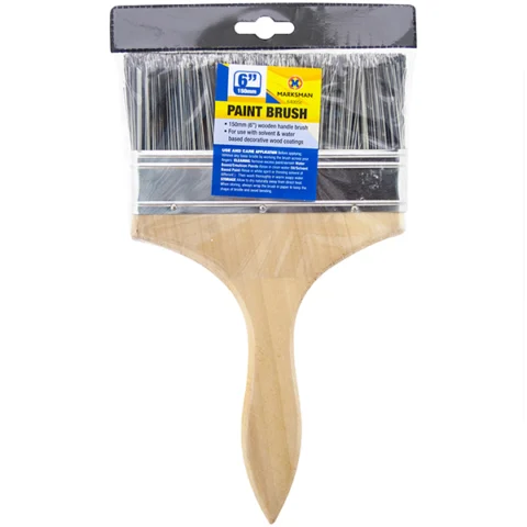 Marksman Paint Brush Wooden Handle 6"
