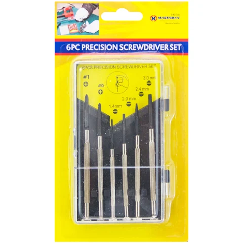 Marksman Phillips & Flat Precision Screwdriver Set 6pc