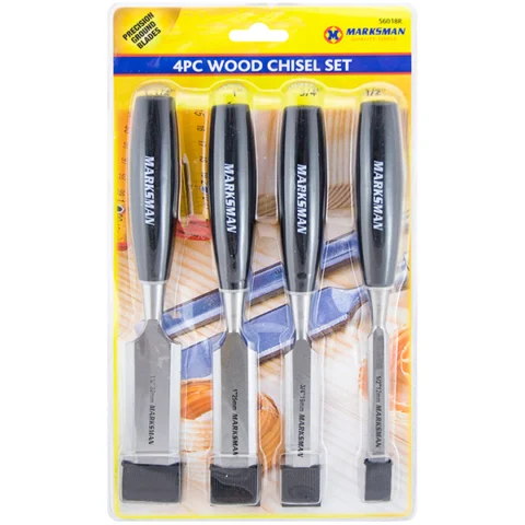 Marksman Precision Wood Chisel Set 4pc