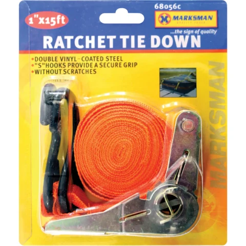 Marksman Ratchet Tie Down 1" X 15Ft