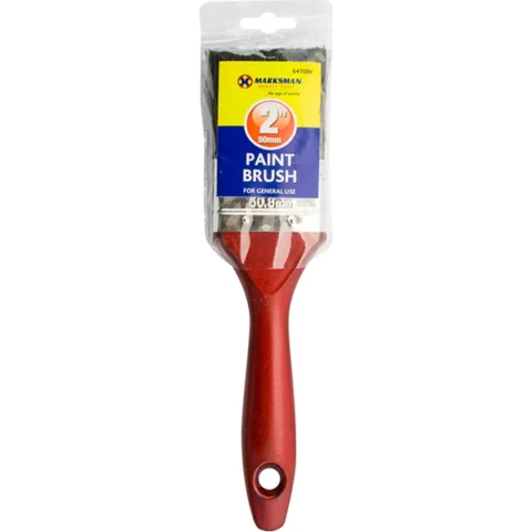 Marksman Red Handle Paint Brush 2"