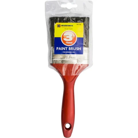 Marksman Red Handle Paint Brush 3"