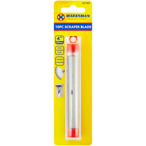 Marksman Replacement Scraper Blades 4" 10pc