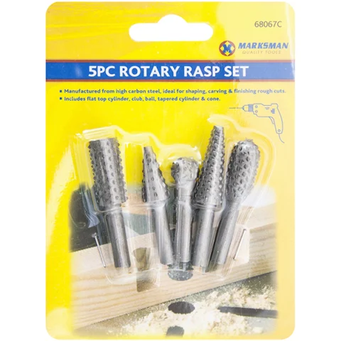 Marksman Rotary Rasp Set 5pc