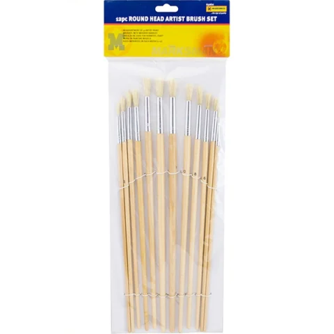 Marksman Round Hair Artist Brush Set 12pc