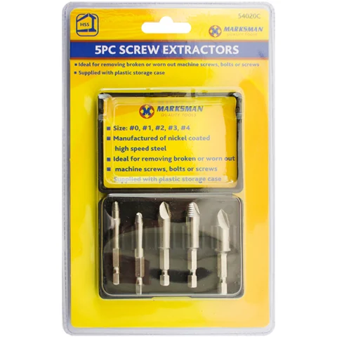 Marksman Screw Extractors Set 5pc