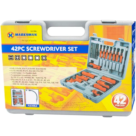 Marksman Screwdriver & Bit Set 42pc