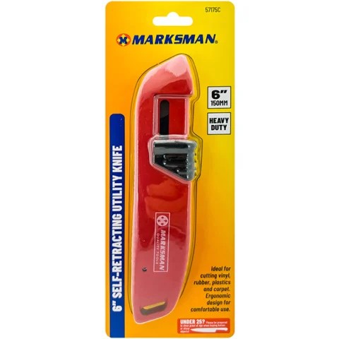 Marksman Self-Retracting Utility Knife 6"