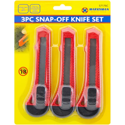 Marksman Snap-Off Knife Set 3 Pack