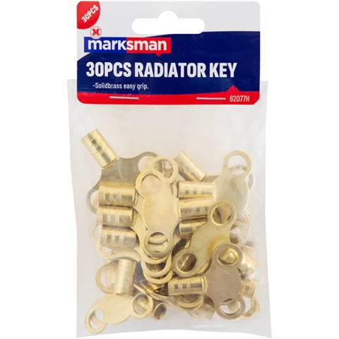 Marksman Solid Brass Radiator Key 30pc