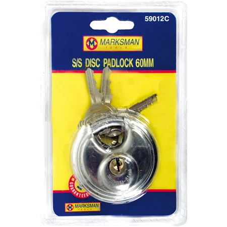 Marksman Stainless Steel Disc Lock 60mm