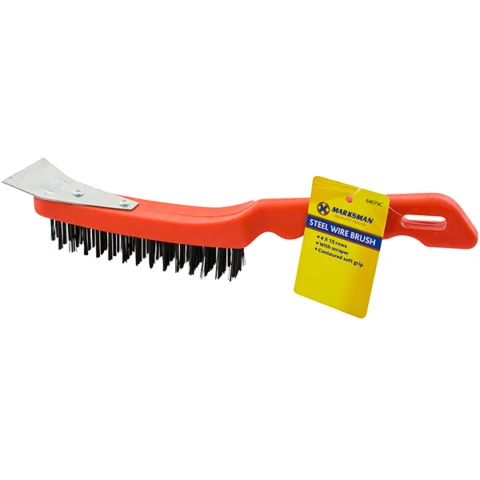Marksman Steel Wire Brush 4 X 15 Rows