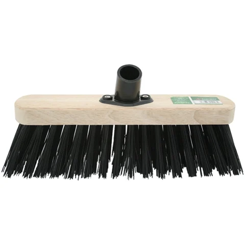 Marksman Stiff Black PVC Broom Head 12"
