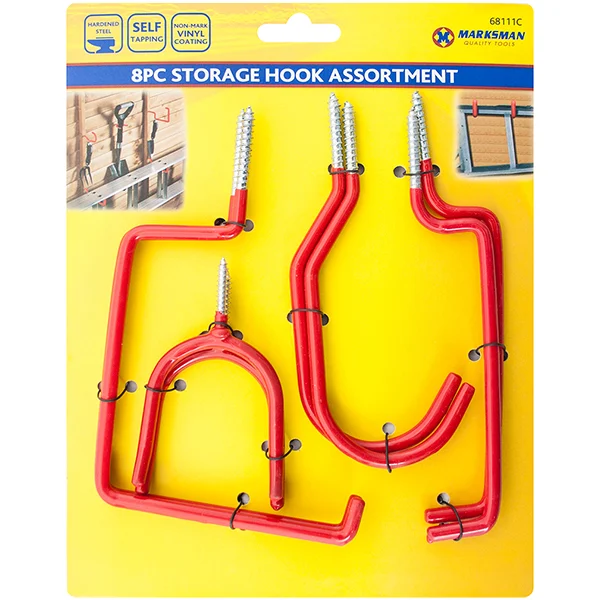 Marksman Storage Hook Assortment 8pc