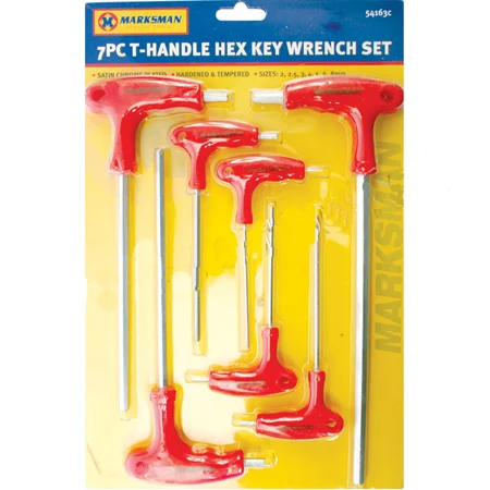 Marksman T-Handle Hex Key Wrench Set 7 Pack