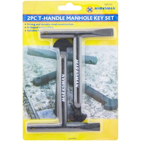 Marksman T-Handle Manhole Key Set 2 Pack