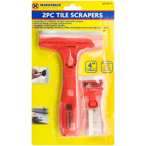 Marksman Tile Scrapers Set 2pc