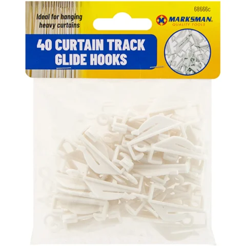 Marksman Track Glide Curtain Hooks 40 Pack