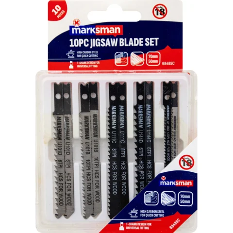 Marksman Universal HCS Jigsaw Blade Set 10pc