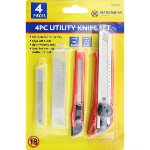 Marksman Utility Knife Set 4pc
