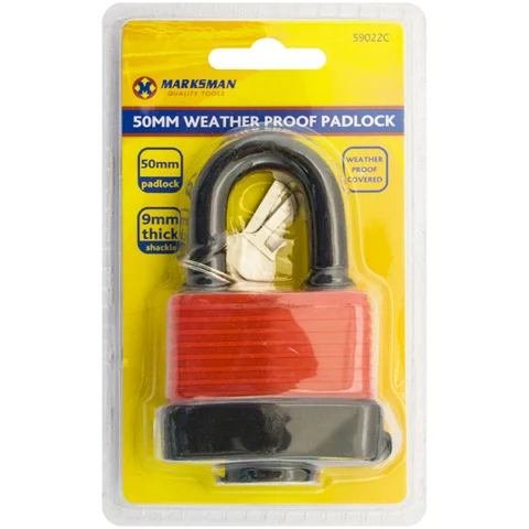 Marksman Weatherproof Padlock 50mm
