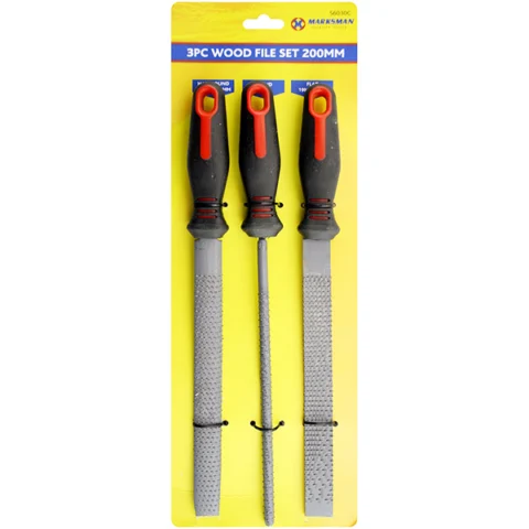 Marksman Wood File Set 20cm 3pc