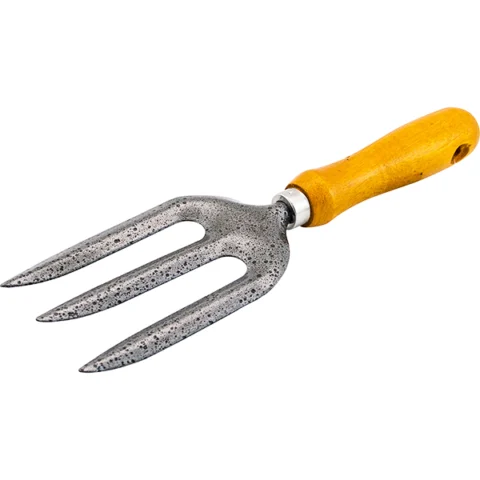 Marksman Wooden Handle Flat Hand Fork Garden Tool
