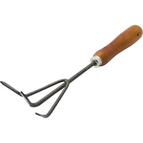 Marksman Wooden Handle Hand Cultivator Garden Tool