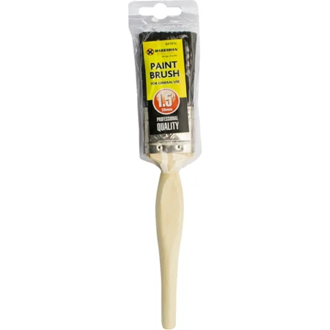 Marksman Wooden Handle Paint Brush 1.5"