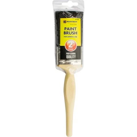 Marksman Wooden Handle Paint Brush 2"